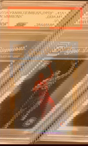 2016 Optic Holo Ben Simmons RC PSA 10