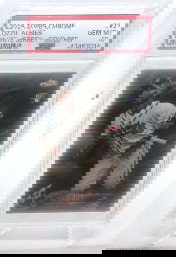 2018 Topps Chrome Gold Refractor Ozzie Albies