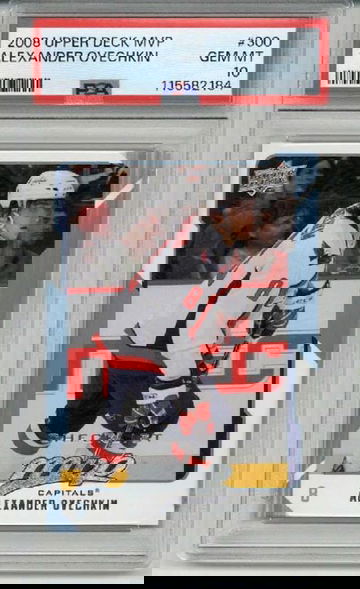 2008 UPPER DECK MVP #300 ALEXANDER OVECHKIN CARD CAPITALS PSA 10 LOW POP RARE