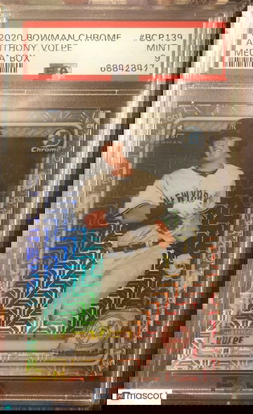 Anthony Volpe 2020 Bowman Chrome Mega Box #139 PSA 9 MINT New York Yankees