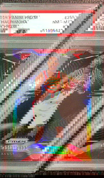 2019 Panini Silver Prizm Rui Hachimura #188 PSA 8