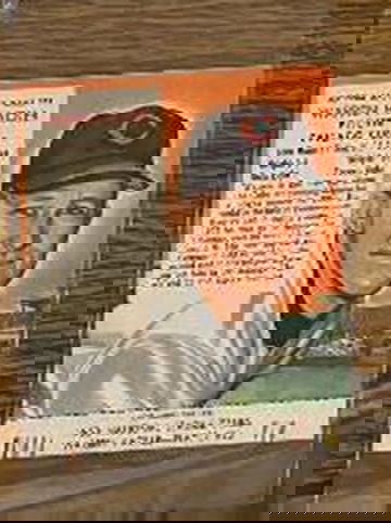 1953 Red Man #23 Warren Hacker with Tab Nr Mt