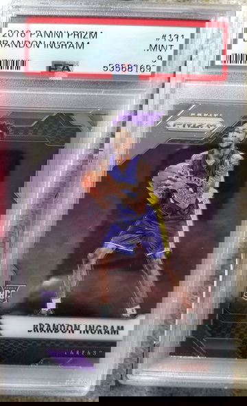 Brandon ingram 2016 prizm Rookie Rc psa Mint 9