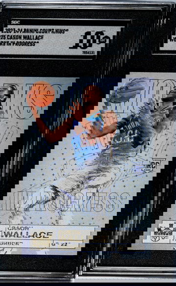 2023-24 Panini Court Kings #25 Cason Wallace Works In Progress SGC 10