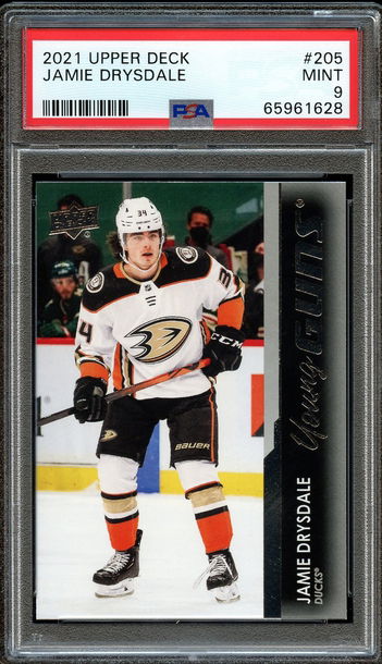 2021 Upper Deck Young Guns Jamie Drysdale PSA 9