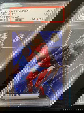 2020 PANINI MOSAIC JOSH ALLEN BLUE PSA 7