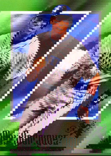 1997 EX 2000 EMERALD AUTOGRAPH ALEX RODRIGUEZ HOF