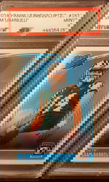 2018 Panini Optic Sam Darnold New York Jets Rookie PSA 9