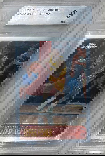 Derek Fisher 2006-07 topps chrome rc rookie bgs 9