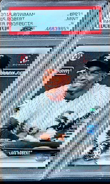 2018 LUIS ROBERT Topps Bowman 1st Paper Prospects PSA 9 Rookie RC #21 #BP21 