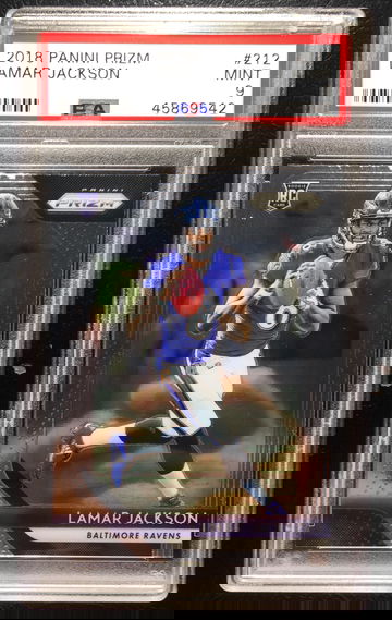 Lamar Jackson (small crack in case)