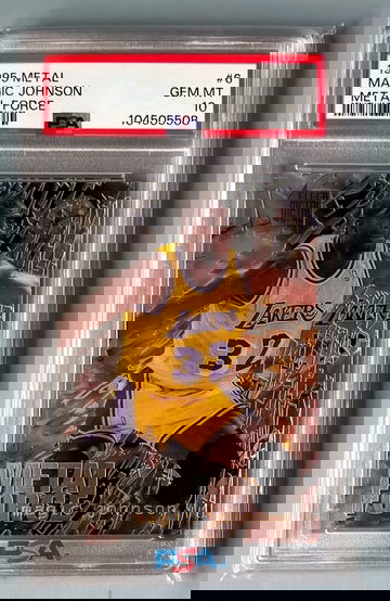 1995 Metal Magic Johnson Metal Force #6 PSA 10 GEM MINT