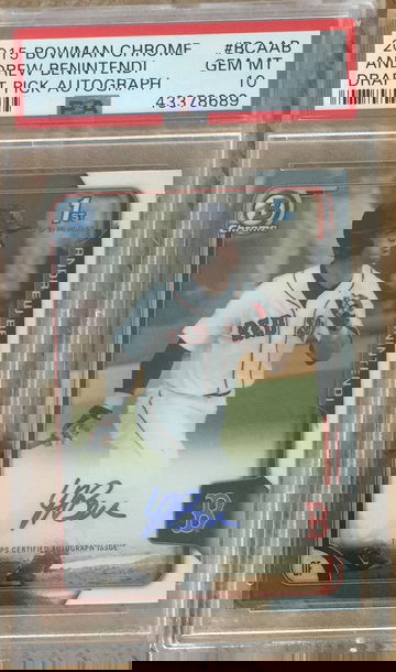 Andrew Benintendi auto PSA 10