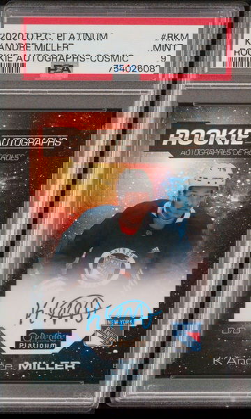 2020 O-Pee-Chee Platinum Rookie Autographs K’andre Miller PSA 9
