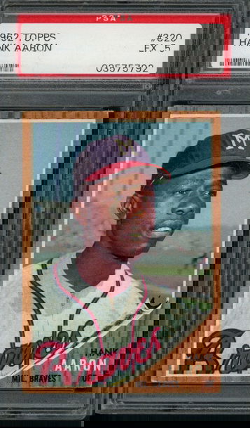 1962 Topps Hank Aaron #320 PSA EX 5