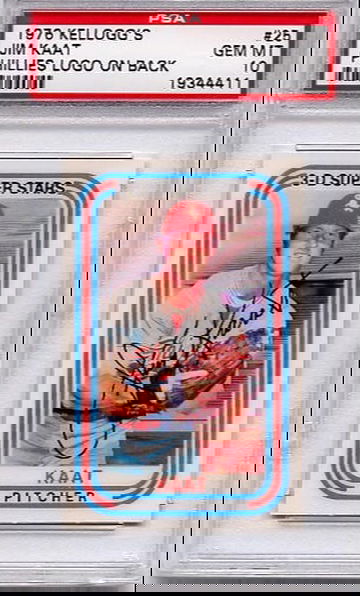 1976 Kellogg's Jim Kaat Chicago White Sox #25 PSA 10 GEM MT