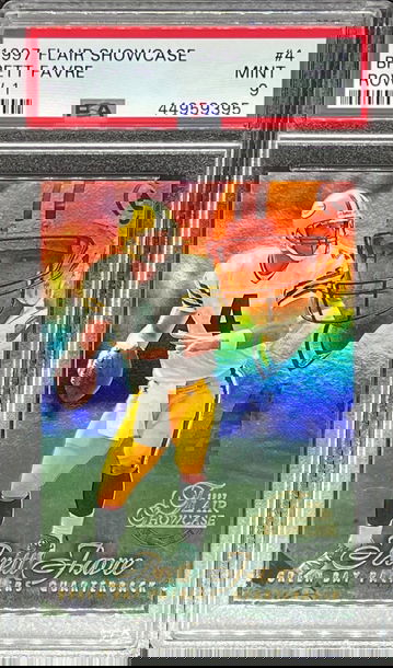 1997 Flair Showcase #4 Row 1 Brett Favre PSA 9