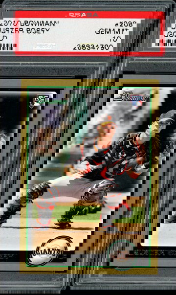 2010 Bowman #208 Buster Posey Gold RC  PSA 10  Giants