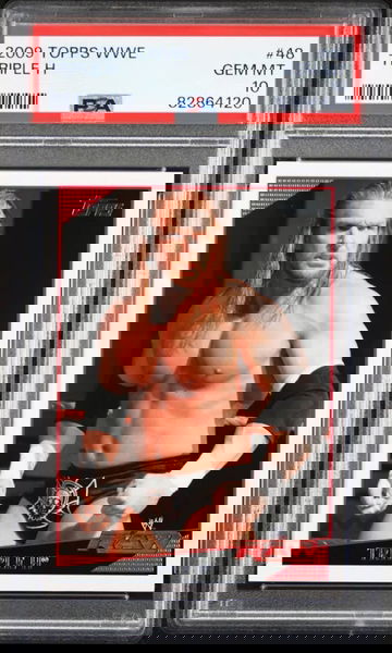 Triple H 2009 Topps WWE #48 PSA 10