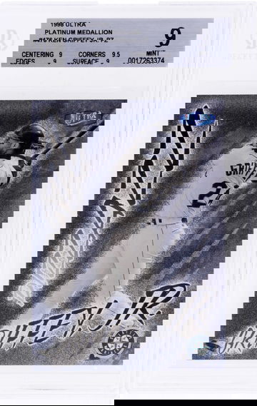 1998 Ultra Ken Griffey Jr. Platinum Medallion Pizzazz SP PZ /98 #476 BGS 9 Mint