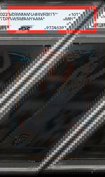 2022 Bowman Chrome University Victor Wembanyama #101 PSA 9