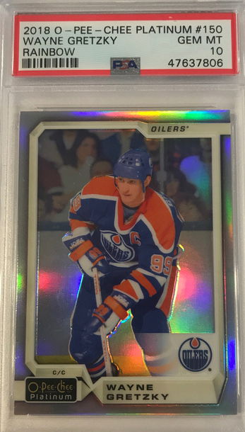 2018 O-PEE-CHEE Platinum. Wayne Gretzky Rainbow. PSA 10