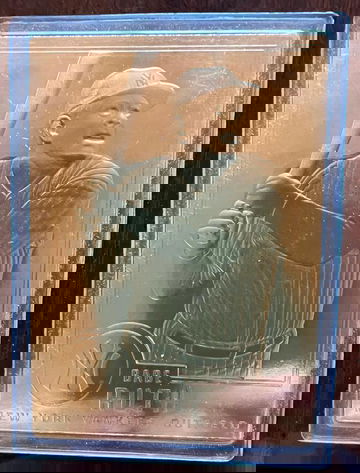 1996 22KT Gold Plated Babe Ruth Sealed Baseball Card New York Yankees