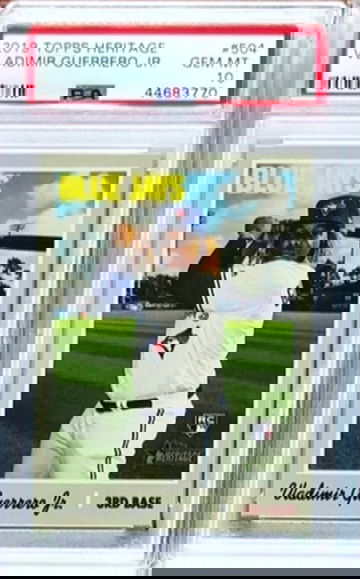 2019 Topps Heritage High Number Vladimir Guerrero Jr RC PSA 10 Qty