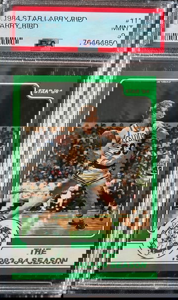 1984 Star Basketball #11 Larry Bird HOF Boston Celtics PSA 9 MINT