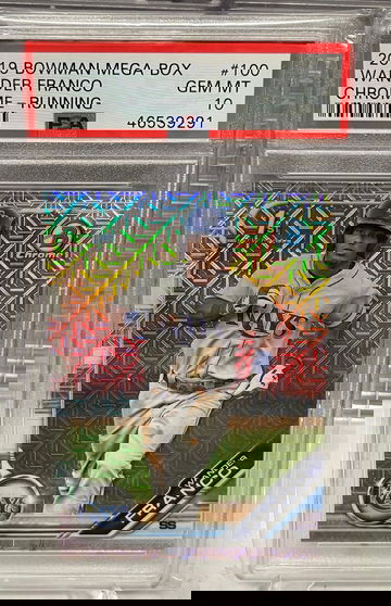 2019 Bowman Mega Box WANDER FRANCO PSA 10