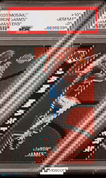 2020 Panini Mosaic Jam Masters LeBron James #10 PSA 10