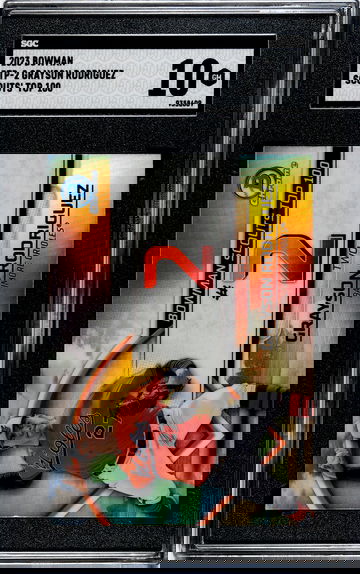 2023 Bowman Chrome Grayson Rodriguez Scouts' Top 100 SGC 10