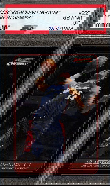 2006 Bowman Chrome #22 LeBron James PSA 10 Gem Mint