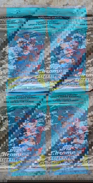 2018 Topps Chrome Update Value Packs (Lot of 4)
