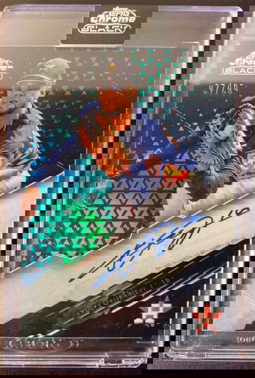 Yuli Gurriel 2020 Topps Chrome Black /99 Green Auto Houston Astros