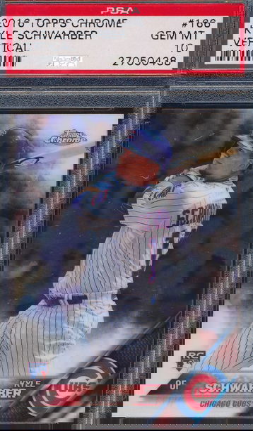 2016 Topps Chrome 166 Kyle Schwarber Vertical RC PSA 10 GEM MT 0438