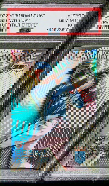 2022 Topps Stadium Club Team of the Future Bobby Witt Jr. #TOF7 PSA 10