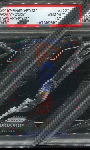 Jordan Poole Prizm Fast Break PSA 10