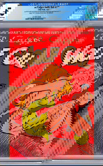 AL CAPP’S WOLF GAL #1 CGC 0.5 GA PRE-CODE RISQUE COVER LIL ABNER TOBY PRESS 1951