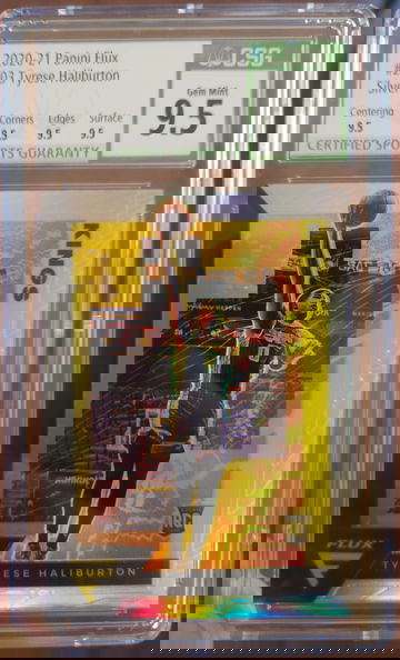 Tyrese Haliburton RC 2020 Flux Silver CSG 9.5 💎 TRUE GEM MINT 