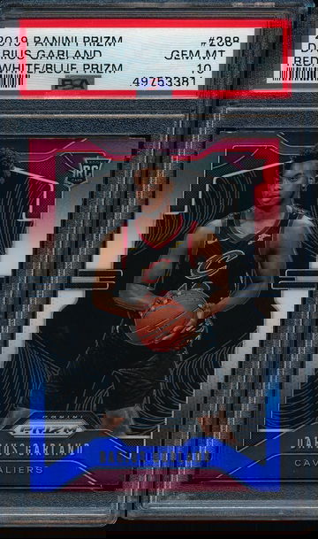 2019 Panini Prizm Darius Garland Red White Blue RWB PSA 10 Gem-Mint