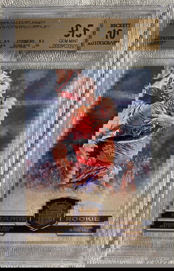 Steph Curry 2009 Panini Court Kings Rookie RC #129 /649 BGS 9.5 Auto 10 Pristine Low Pop!