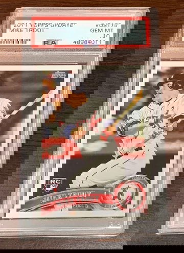 2011 Topps Update Mike Trout PSA 10