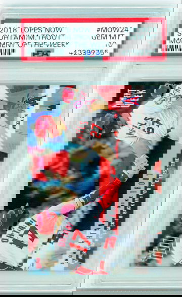 2018 Topps Now #MOW24 S.Ohtani/M.Trout Moment of the Week PSA10 GEM MINT! 