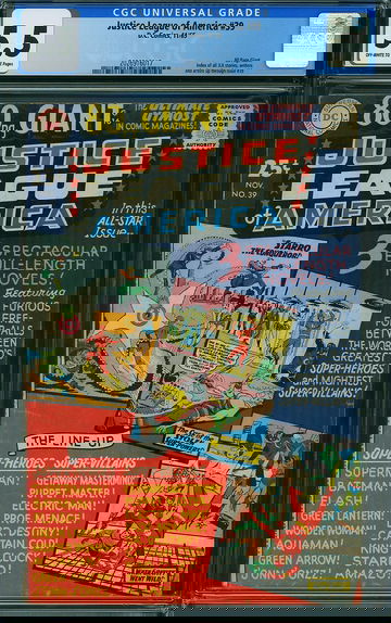 JUSTICE LEAGUE OF AMERICA #39, CGC 5.5 FN-