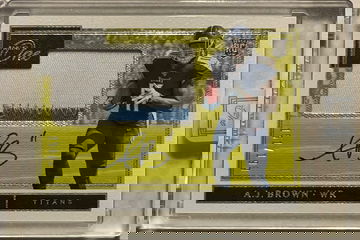 2019 Panini One AJ Brown sealed ON CARD RPA 151/199! Philadelphia Eagles