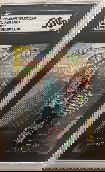 2020 Lamelo Ball The National Escher Squares 4/10 RC  Gem Mint 10 Pop 1
