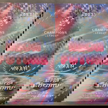 (2) 2021 UEFA CHAMPIONS LEAGUE STEVE AOKI NEON FUTURE SEALED BOXES