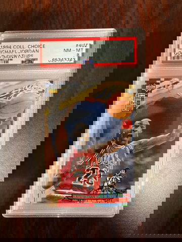 1994 Collector's Choice Michael Jordan Gold Signature PSA 8