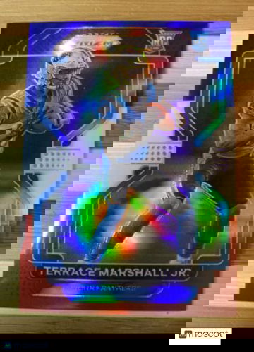 2021 Panini Prizm #348 TERRACE MARSHALL Jr. Red White Blue RC Rookie Card